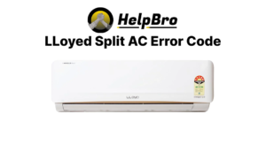 LLoyd Split AC Error Code List
