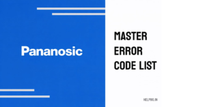 PANASONIC INVERTER AC ERROR CODE LIST