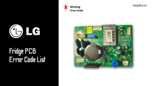 LG Single Door PCB Blinks Error Codes