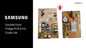 Samsung Double Door Fridge PCB Error Code