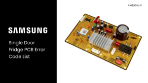 Samsung Single Door PCB Blinking Error Code