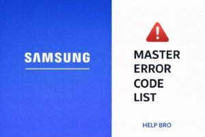 SAMSUNG SPLIT AC ERROR CODE