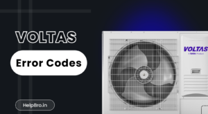 Voltas Split AC All Error Code List